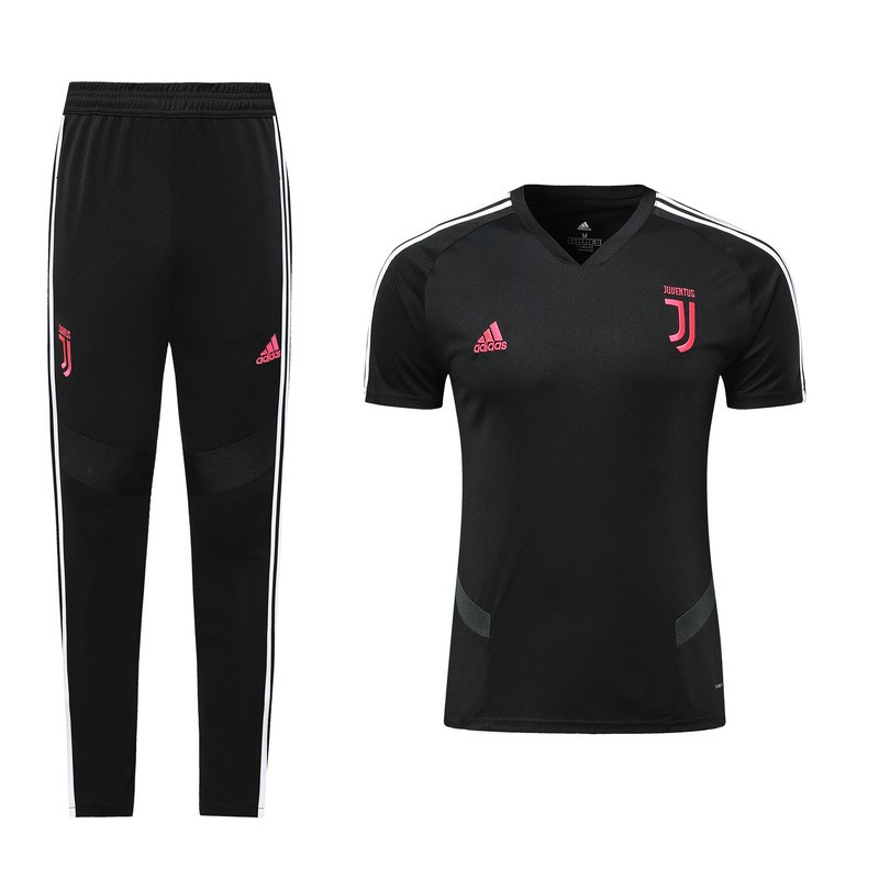 Trainingsshirt Juventus Komplett Set 2019-20 Schwarz Pink Fussballtrikots Günstig